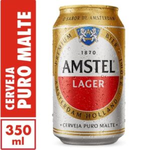 CERVEJA LATA AMSTEL LAGER 350ml