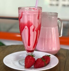 MILK SHAKE DE MORANGO 500ML
