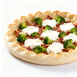 Esfiha Brócolis, Bacon e Cream Cheese