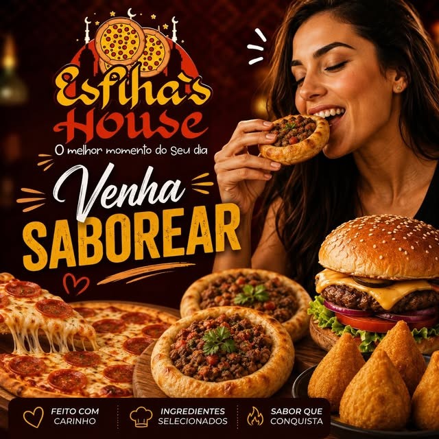 Esfihas feitas com ingredientes selecionados na Esfiha's House
