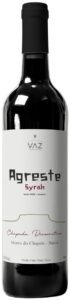 Garrafa do vinho Agreste Syrah, da Vinícola Vaz