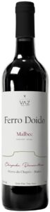 Garrafa do vinho Ferro Doido Malbec, da Vinícola Vaz