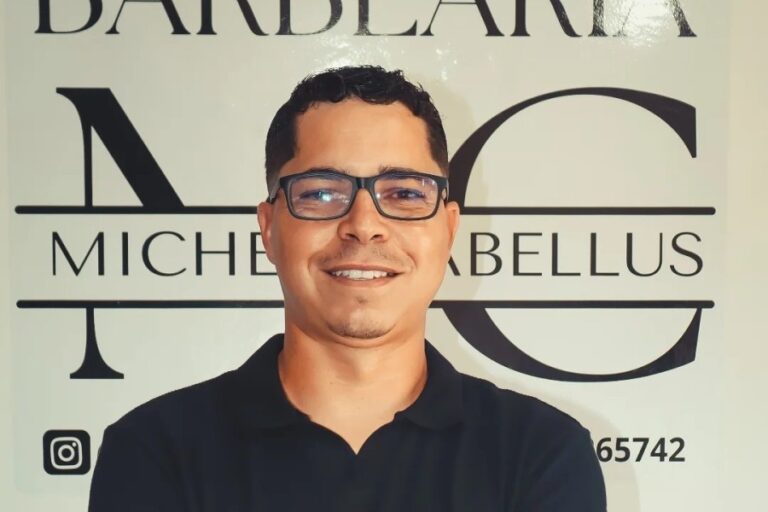 Michel Cabellus na Barbearia MC