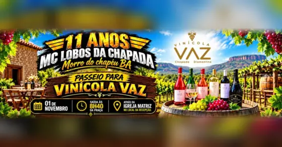 Passeio à Vinícola Vaz nos 11 anos do MC Lobos da Chapada