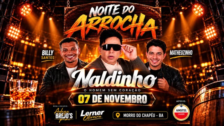 Noite do Arrocha com Naldinho, Billy Santos e Matheuzinho