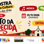 Banner de O Conto da Compadecida, 2ª Mostra do Ponto de Cultura Centenário das Artes, em 1º de novembro, às 19h