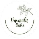 Logotipo do Varanda Bistrô com desenho de ramo de folhas